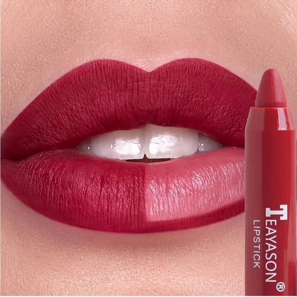 One Teayason Velvet Smooth Waterproof Matte Lipstick Pencil - Choose Color - Picture 10 of 13